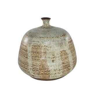 Mid-Century Modern Studio Pottery Bud Vase Signed By Artist Marejon